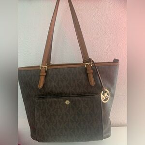 Michael Kors Jet Set Brown Tote